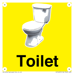 Toilet Sign Dementia Friendly Yellow